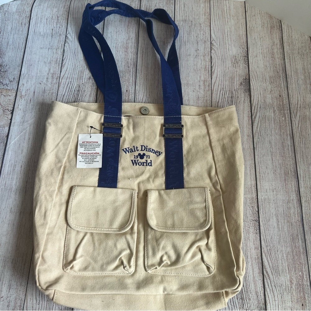 Walt Disney World Canvas Tote Bag NWT